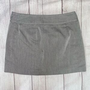Express stretch women 7/8 wrap mini skirt grey